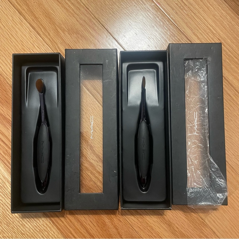 NEW MAC Cosmetics Makeup Brushes Rare Oval 3 Linear 1 Artist Tools